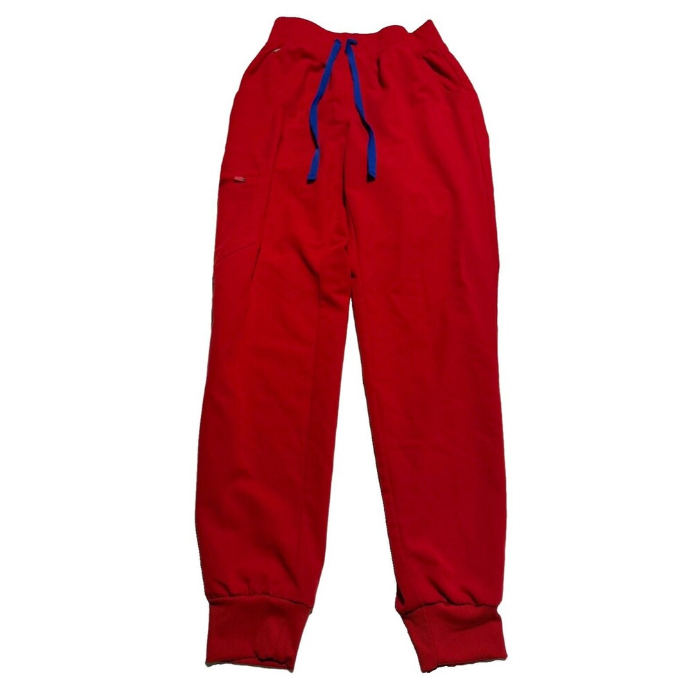 Figs Winning Red HW Zamora Size XS Women’s Joggers Scrub Pants 1000207 NWOT NEW